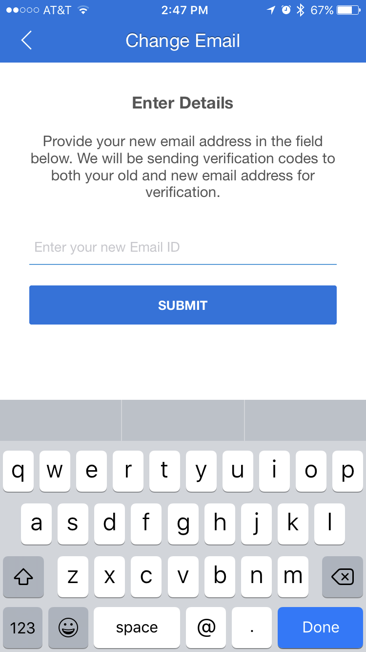 Change Your Email For Your Account Verify your change in email address