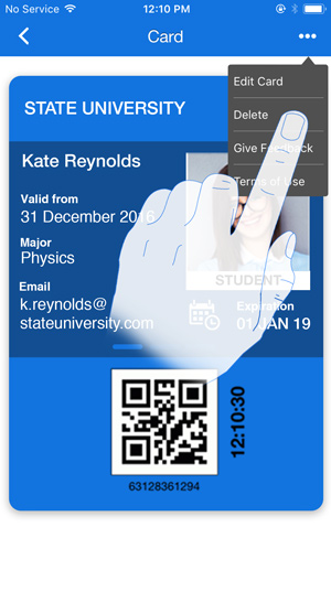 select-delete Remove ID Card