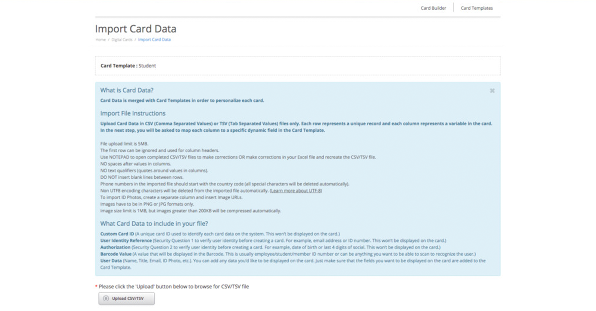 import-card-data Import card data