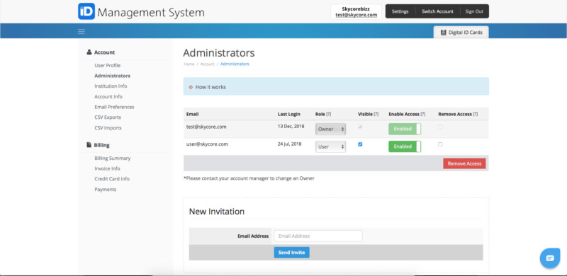 Create New User Invitation Create New User Invitation
