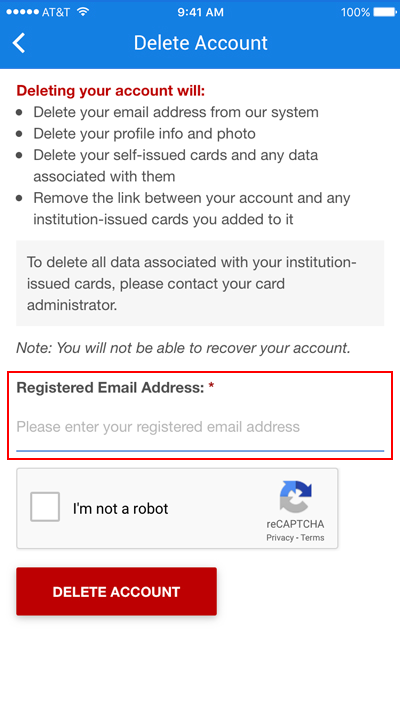 email confirmation Select My Profile