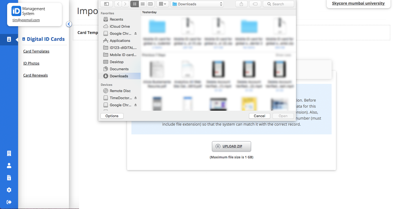 Zip Upload Zip Upload
