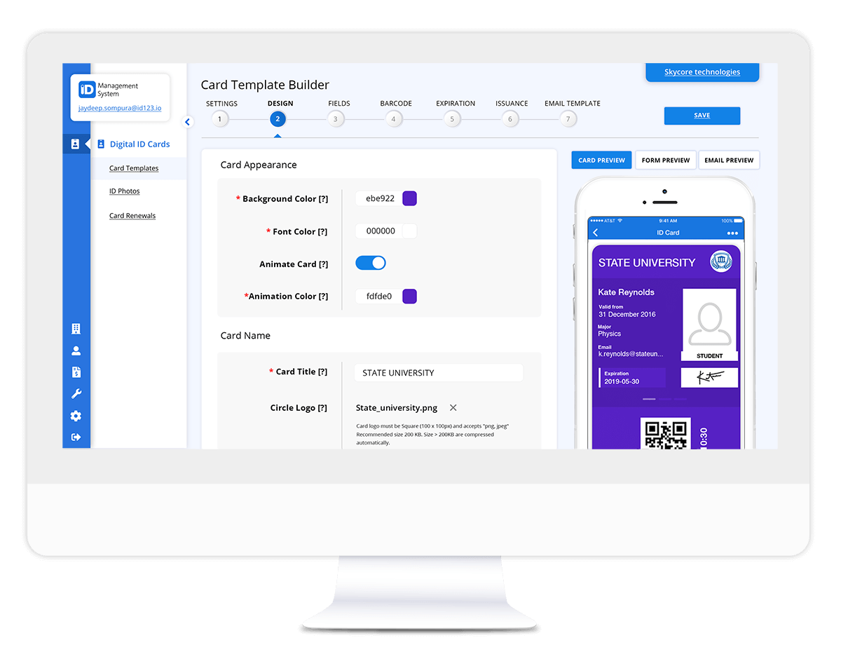 ID management system Digital ID Card Management System
