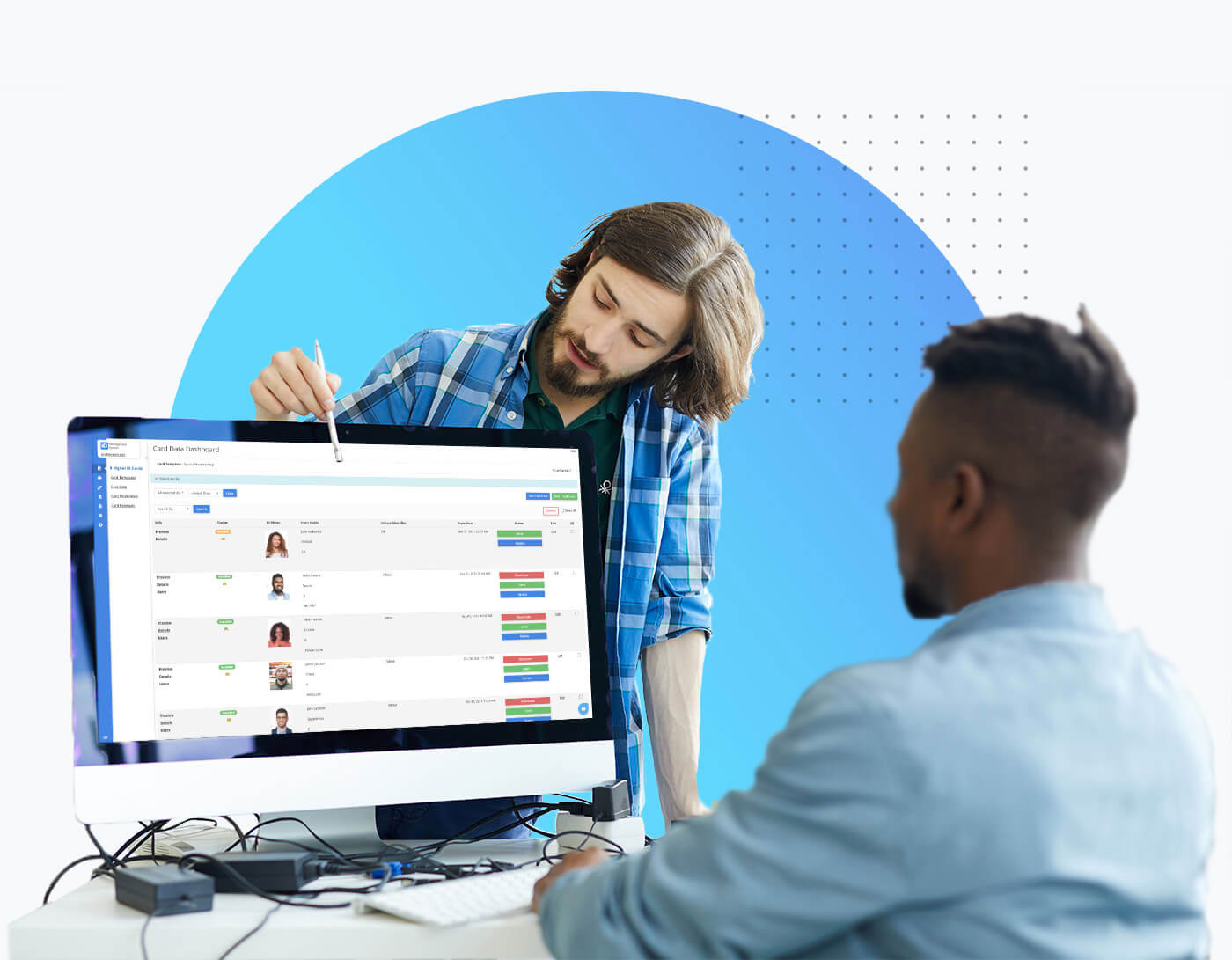 ID Management System – ID123 customize card design feature
