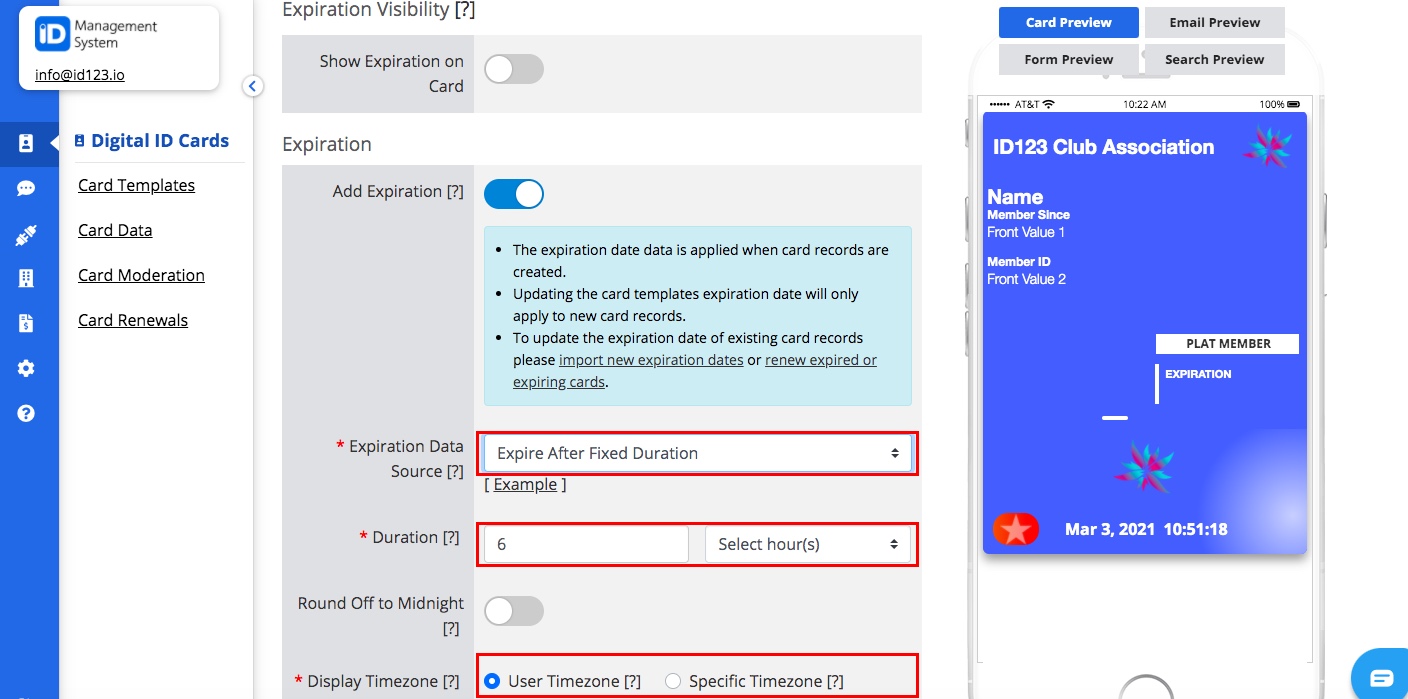 Option 3: If you select the data source “Import Expiration Dates ...